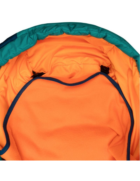 Śpiwór trollkids femund 3in1 zielony morski/niebieski madeirowski/zachód słońca na saharze (695-358)