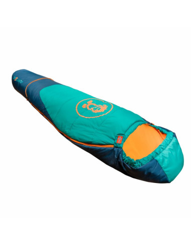 Śpiwór trollkids femund 3in1 zielony morski/niebieski madeirowski/zachód słońca na saharze (695-358)