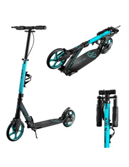 Hm124t turquoise hulajnoga z hamulcem tarczowym  nils extreme 2