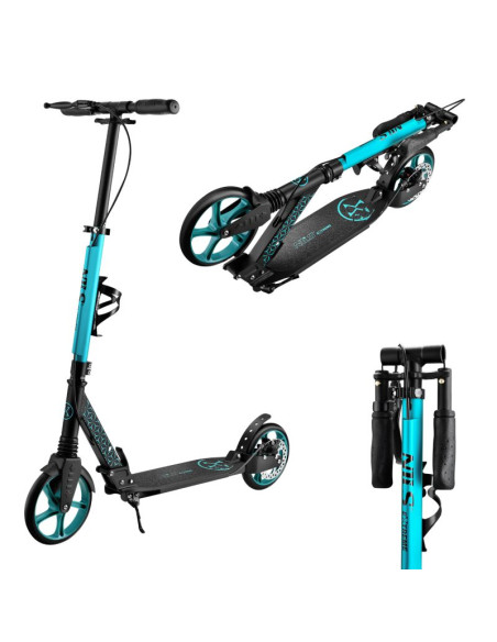 Hm124t turquoise hulajnoga z hamulcem tarczowym  nils extreme