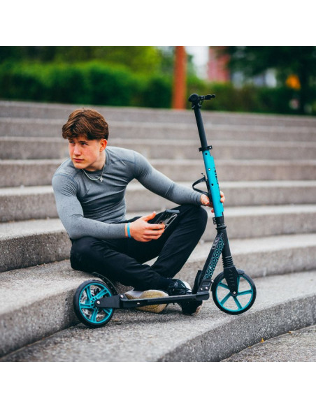 Hm124t turquoise hulajnoga z hamulcem tarczowym  nils extreme