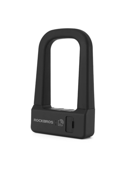 Zapięcie rowerowe rockbros rbns1 smart z czytnikiem nfc - czarne