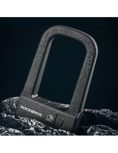 Zapięcie rowerowe rockbros rbns1 smart z czytnikiem nfc - czarne
