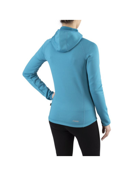Bluza damska z kapturem viking jukon hoodie lady szybkoschnąca turkusowa (730/23/0900/70)