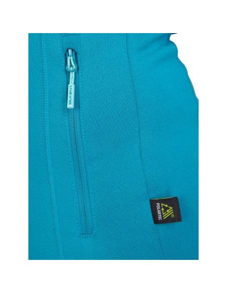 Bluza damska z kapturem viking jukon hoodie lady szybkoschnąca turkusowa (730/23/0900/70)