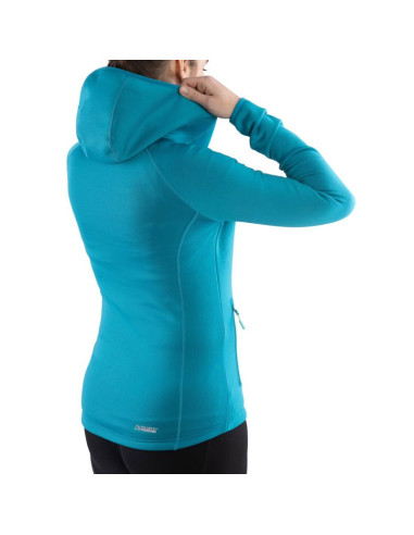 Bluza damska z kapturem viking jukon hoodie lady szybkoschnąca turkusowa (730/23/0900/70)