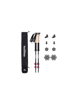 Kije carbon czerwone naturehike nh20ds003-red