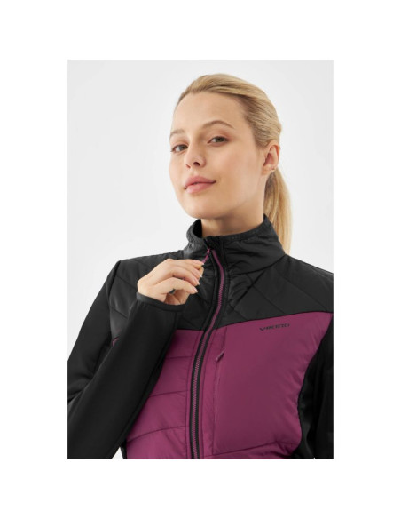 Kurtka przejściowa damska viking blast primaloft lady trekkingowa ocieplana czarno-różowa (750/25/6175/0946)