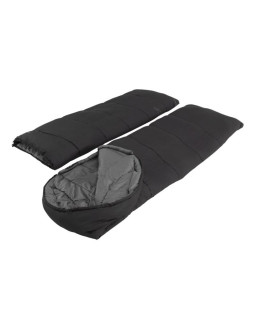 Easy camp 240209 śpiwór dorosły mikrofibra, oxford, poliester czarny 2
