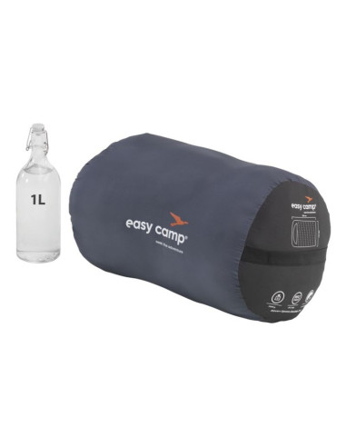 Easy camp 240209 śpiwór dorosły mikrofibra, oxford, poliester czarny