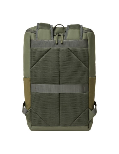 Rivacase eden plecak plecak podróżny oliwkowy skóra woskowana (pull up), poliester, przetworzony politereftalan etylenu (rpet)