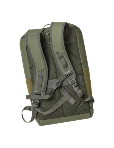 Rivacase eden plecak plecak podróżny oliwkowy skóra woskowana (pull up), poliester, przetworzony politereftalan etylenu (rpet)