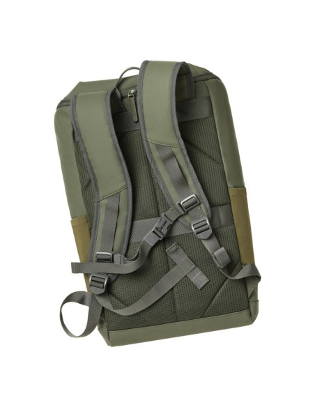 Rivacase eden plecak plecak podróżny oliwkowy skóra woskowana (pull up), poliester, przetworzony politereftalan etylenu (rpet)