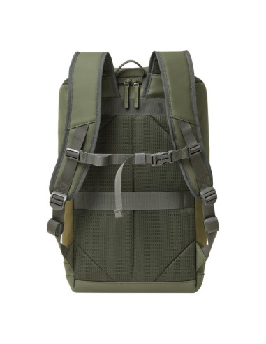 Rivacase eden plecak plecak podróżny oliwkowy skóra woskowana (pull up), poliester, przetworzony politereftalan etylenu (rpet)