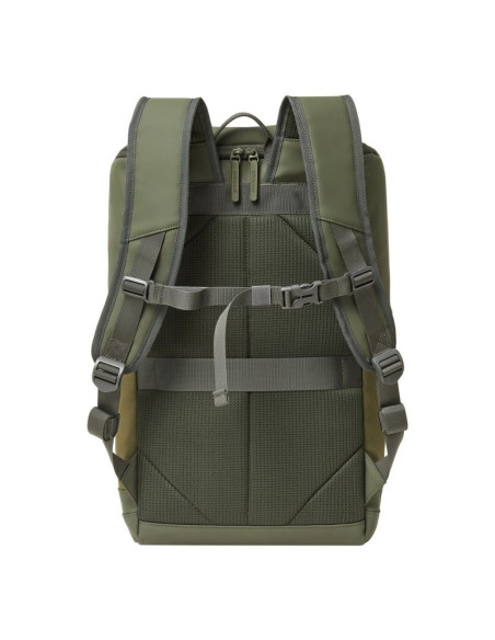 Rivacase eden plecak plecak podróżny oliwkowy skóra woskowana (pull up), poliester, przetworzony politereftalan etylenu (rpet)