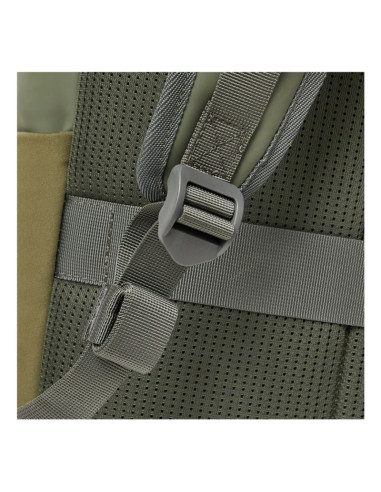 Rivacase eden plecak plecak podróżny oliwkowy skóra woskowana (pull up), poliester, przetworzony politereftalan etylenu (rpet)