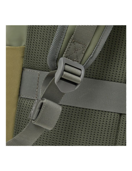 Rivacase eden plecak plecak podróżny oliwkowy skóra woskowana (pull up), poliester, przetworzony politereftalan etylenu (rpet)