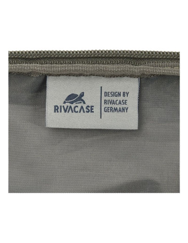 Rivacase eden plecak plecak podróżny oliwkowy skóra woskowana (pull up), poliester, przetworzony politereftalan etylenu (rpet)