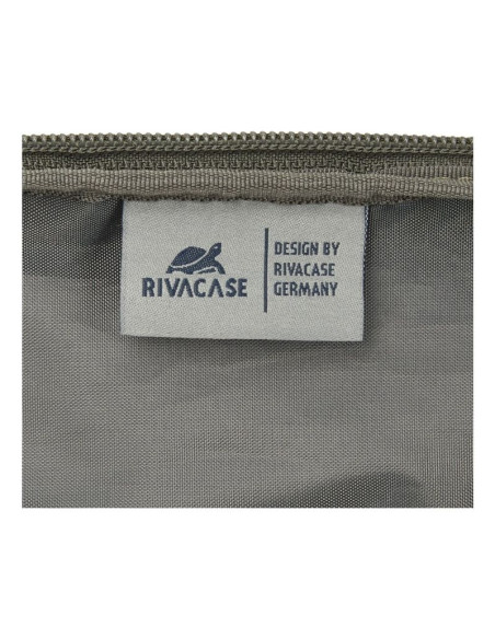 Rivacase eden plecak plecak podróżny oliwkowy skóra woskowana (pull up), poliester, przetworzony politereftalan etylenu (rpet)