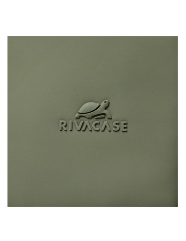Rivacase eden plecak plecak podróżny oliwkowy skóra woskowana (pull up), poliester, przetworzony politereftalan etylenu (rpet)