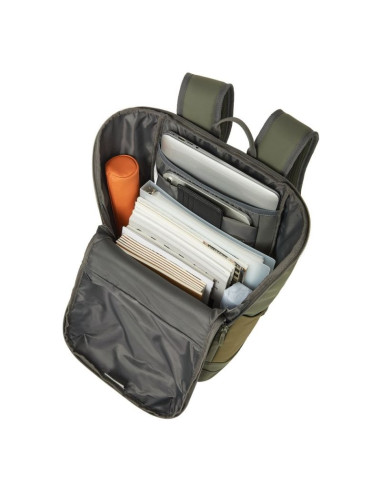 Rivacase eden plecak plecak podróżny oliwkowy skóra woskowana (pull up), poliester, przetworzony politereftalan etylenu (rpet)