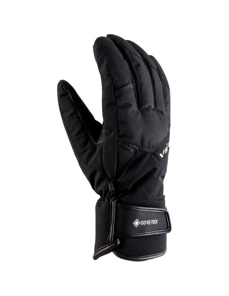 Rękawice narciarskie męskie viking branson gtx ski man gore-tex elementy skóry naturalnej czarne (160/25/3054/0900)