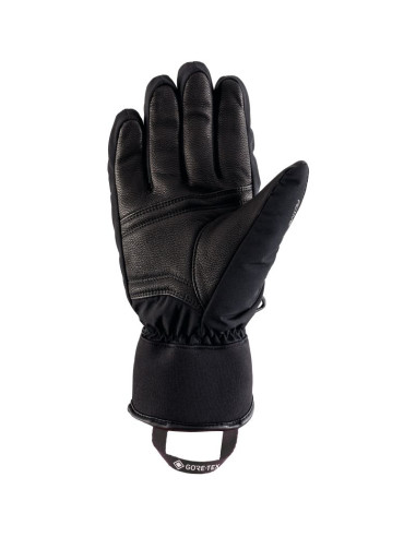 Rękawice narciarskie męskie viking branson gtx ski man gore-tex elementy skóry naturalnej czarne (160/25/3054/0900)