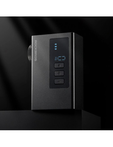 Pompka akumulatorowa rockbros as240 pro 120 psi kompresor 420mah - czarna