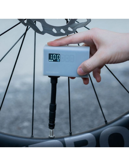 Pompka akumulatorowa rockbros as240 pro 120 psi kompresor 420mah - czarna