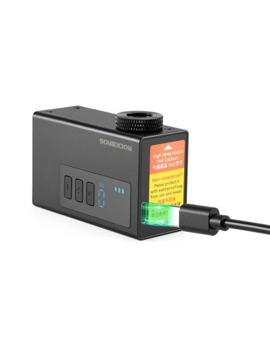 Pompka akumulatorowa rockbros as240 pro 120 psi kompresor 420mah - czarna