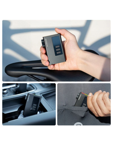 Pompka akumulatorowa rockbros as240 pro 120 psi kompresor 420mah - czarna