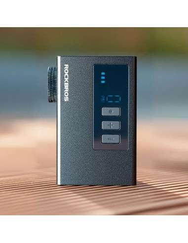 Pompka akumulatorowa rockbros as240 pro 120 psi kompresor 420mah - czarna