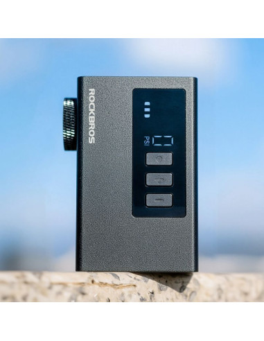 Pompka akumulatorowa rockbros as240 pro 120 psi kompresor 420mah - czarna