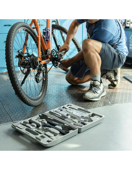 Zestaw do naprawiania rowerów rockbros 43210810001 - szary