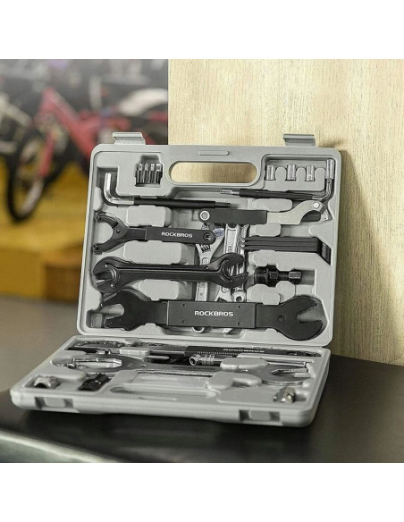 Zestaw do naprawiania rowerów rockbros 43210810001 - szary