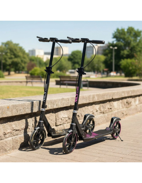 Hm800 hulajnoga fly różowa nils extreme