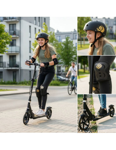 Hm800 hulajnoga fly złota nils extreme