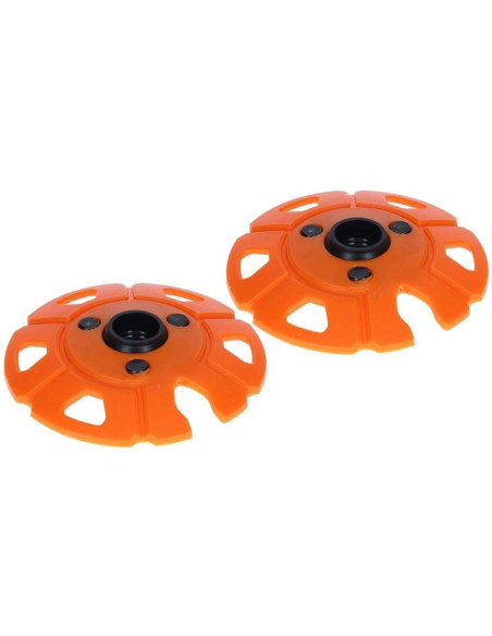 Kije skitourowe viking kangri skitouring 65-135cm, szaro-pomarańczowe