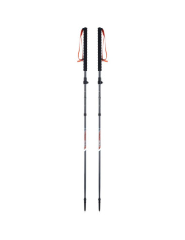 Kije skitourowe składane viking mission fs 47-140cm, szare
