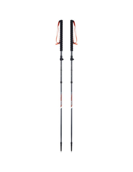 Kije skitourowe składane viking mission fs 47-140cm, szare