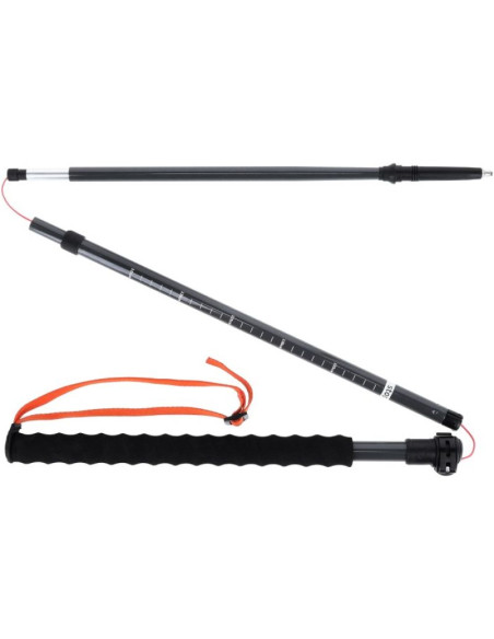 Kije skitourowe składane viking mission fs 47-140cm, szare