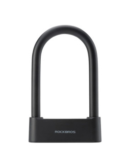 Zapięcie rowerowe rockbros 32210818001 smart z czytnikiem linii papilarnych i łącznością bluetooth - czarny