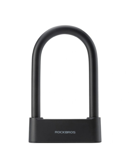 Zapięcie rowerowe rockbros 32210818001 smart z czytnikiem linii papilarnych i łącznością bluetooth - czarny