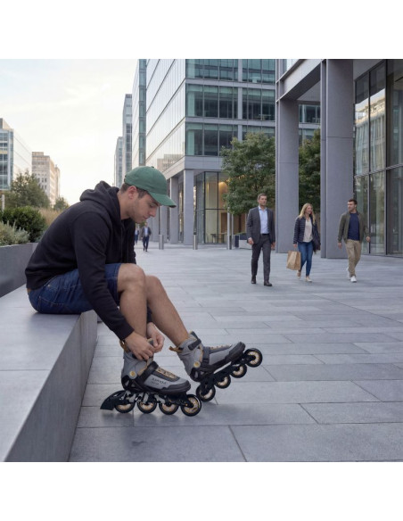 Na22151 łyżworolki armour szare rozm. 39 nils extreme