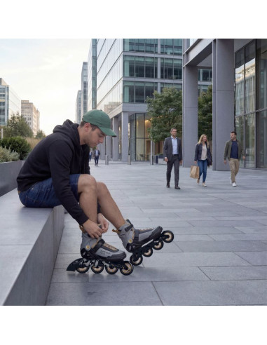 Na22151 łyżworolki armour szare rozm. 43 nils extreme