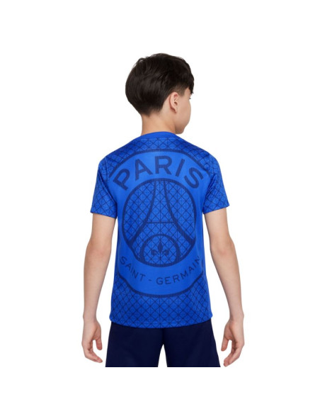 Koszulka dla dzieci nike psg academy pro home niebieska hj8074 406