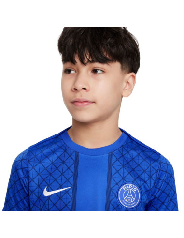 Koszulka dla dzieci nike psg academy pro home niebieska hj8074 406