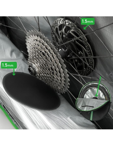 Pokrowiec transportowy rockbros d40 na koło ø74cm - czarny