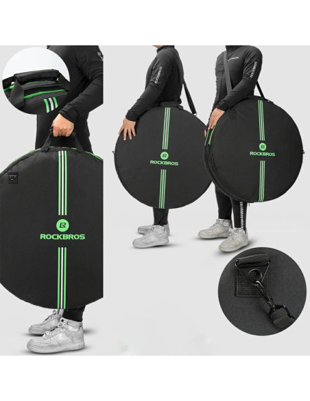 Pokrowiec transportowy rockbros d40 na koło ø74cm - czarny