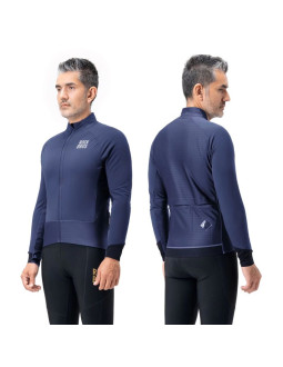 Kurtka rowerowa rockbros ydwt014 zimowa polarowa dwuwarstwowa rozmiar xl - niebieska 2